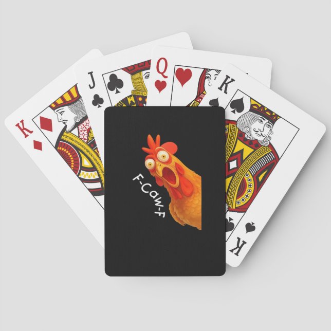 F-Caw-F Chicken Essential Minimal Clean Playing Cards (Back)
