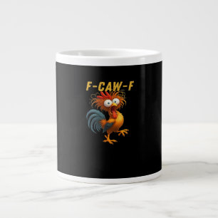 F-Caw-F-Chicken Essential Retro Classic Large Coffee Mug