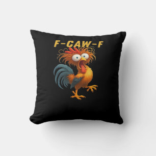 F-Caw-F-Chicken Essential Retro Classic Throw Pillow