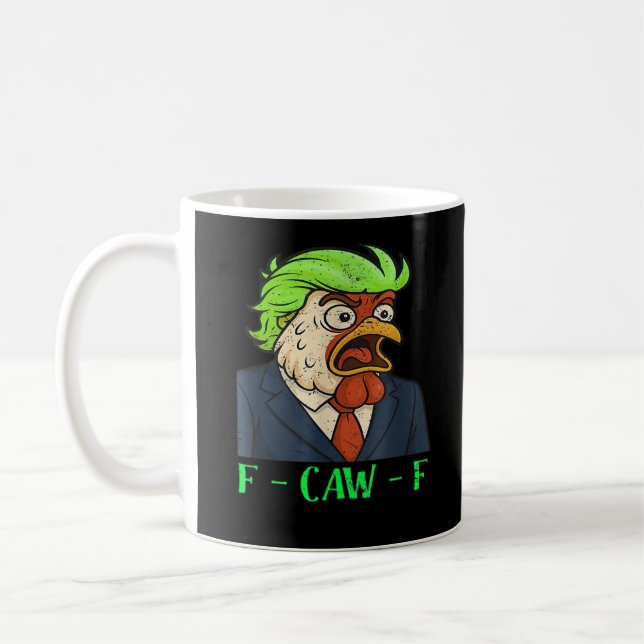 F-Caw-F Chicken Essential Simple Clean Coffee Mug (Left)