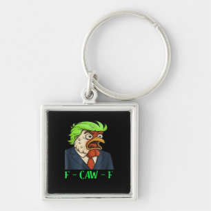 F-Caw-F Chicken Essential Simple Clean Keychain