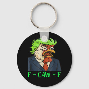 F-Caw-F Chicken Essential Simple Clean Keychain