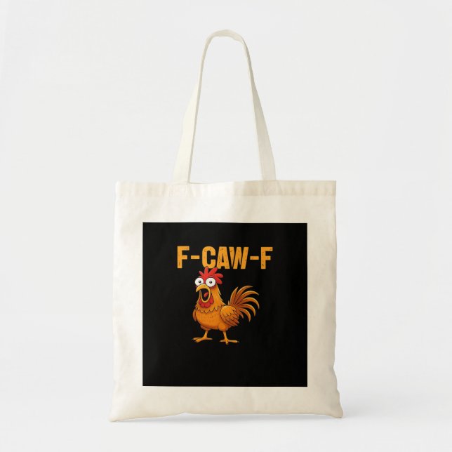 F-Caw-F-Chicken Essential Simple Design Tote Bag (Front)