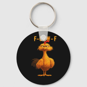 F-Caw-F Chicken Essential Trendy Art Keychain