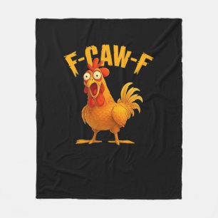 F-Caw-F-Chicken Essential Vintage Cool Fleece Blanket