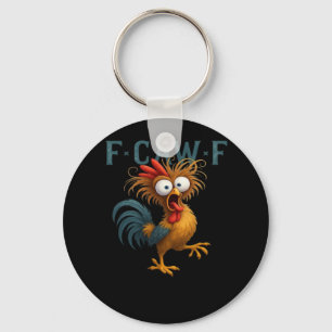 F-Caw-F Chicken Essential Vintage Style Keychain