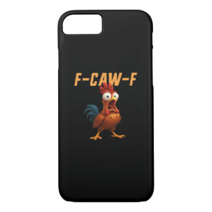 F-Caw-F Chicken Funny Chicken F-Caw-F Gear Retro G Case-Mate iPhone Case