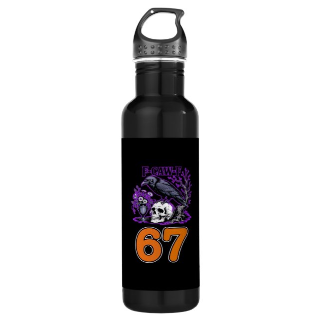 F-Caw-F Chicken Halloween Classic Funny Trendy 710 Ml Water Bottle (Front)