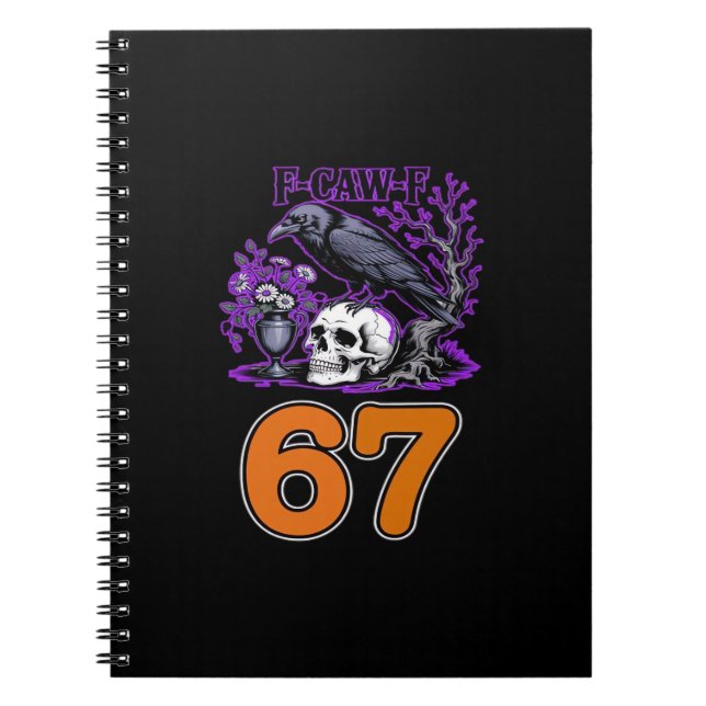 F-Caw-F Chicken Halloween Classic Funny Trendy Notebook (Front)