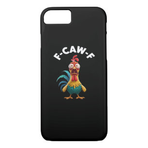 F-Caw-F Chicken Humor Classic Vintage Design Case-Mate iPhone Case