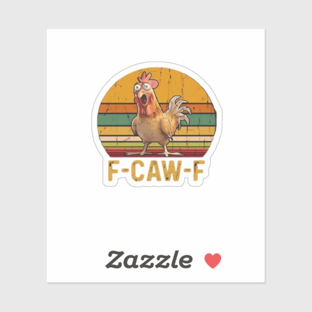 F-Caw-F Chicken Humor Essential Minimal Clean (Sheet)