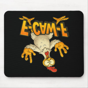F-caw-f Chicken Meme Funny Quote Rooster Humour Mouse Pad
