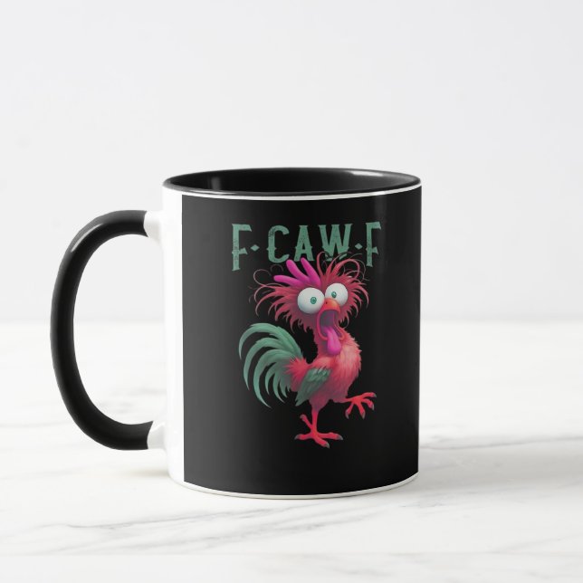 F-Caw-F Chicken Minimal Clean Mug (Left)