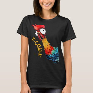 F-caw-f Chicken Quote Rooster Fcawf Funny Fawk Off T-Shirt