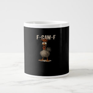 F-Caw-F Chicken Retro Classic Large Coffee Mug