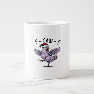 F-Caw-F Chicken Retro Classic Large Coffee Mug