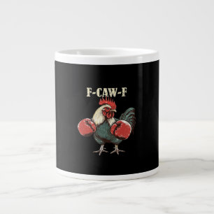F-Caw-F Chicken Retro Classic Large Coffee Mug