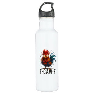 F-Caw-F Chicken Rooster Funny Meme 710 Ml Water Bottle