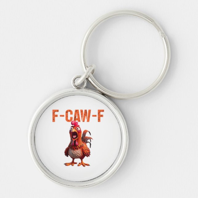 F-Caw-F Classic Basic Design Keychain (Front)