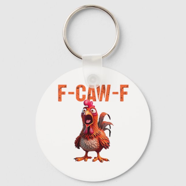 F-Caw-F Classic Basic Design Keychain (Front)