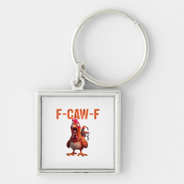 F-Caw-F Classic Basic Design Keychain (Front)