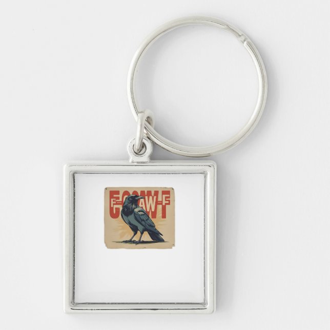 F-Caw-F Classic Classic Unique Keychain (Front)