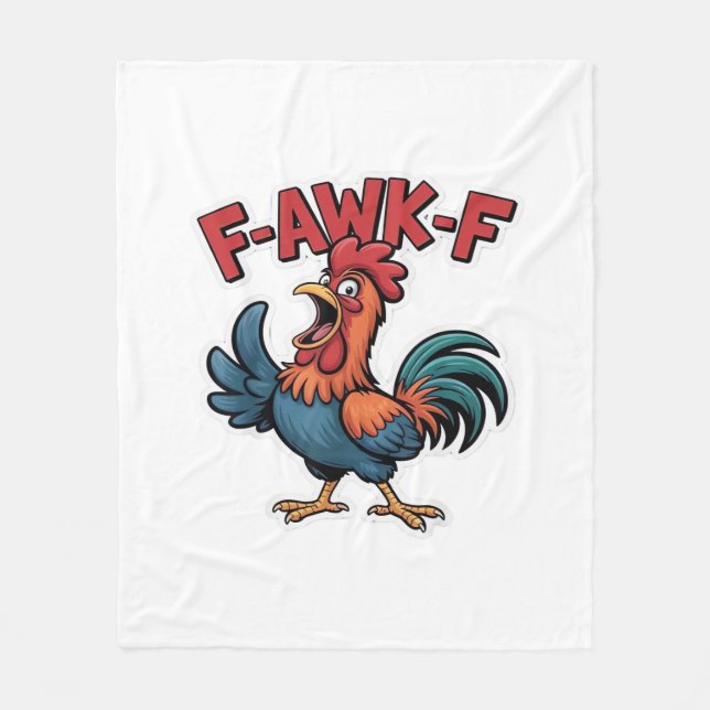 F-Caw-F Classic Cool Unique Fleece Blanket (Front)
