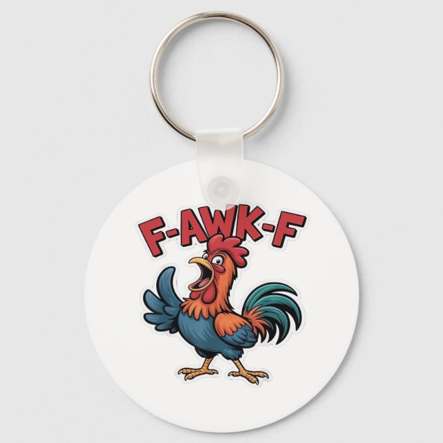 F-Caw-F Classic Cool Unique Keychain (Front)