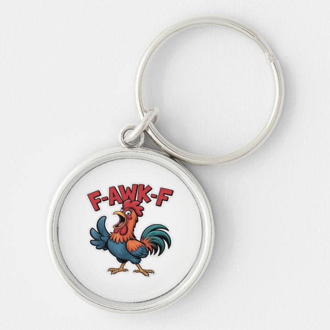 F-Caw-F Classic Cool Unique Keychain (Front)