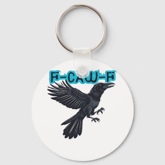 F-Caw-F Classic Creative Casual Keychain (Front)