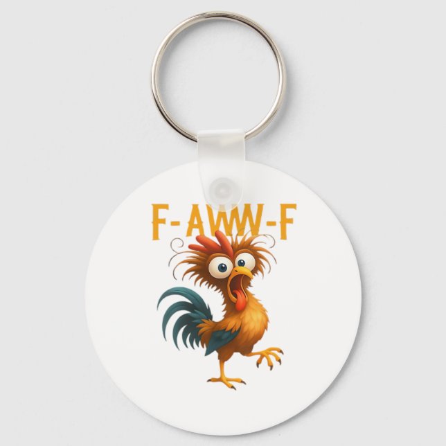 F-Caw-F Classic Creative Casual Keychain (Front)