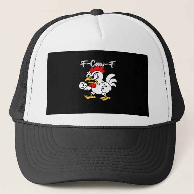 F-Caw-F Classic Creative Casual Trucker Hat (Front)