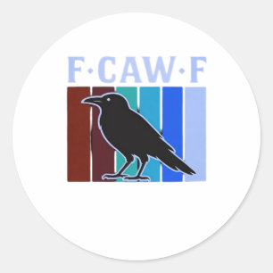F-Caw-F Classic Creative Graphic Classic Round Sticker