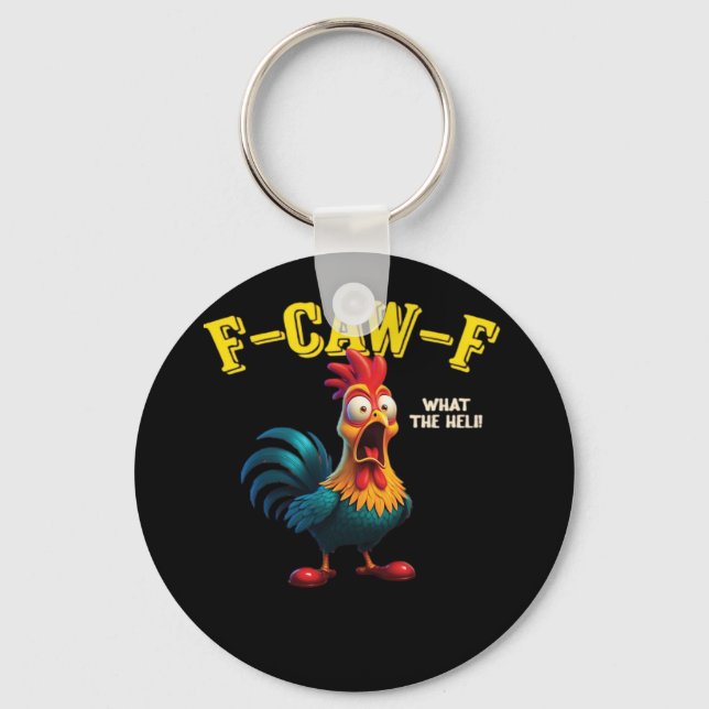 F Caw F Classic Design  Keychain (Front)