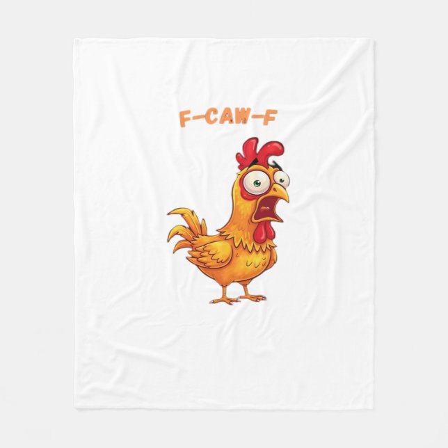 F-Caw-F Classic Funny Quote Fleece Blanket (Front)