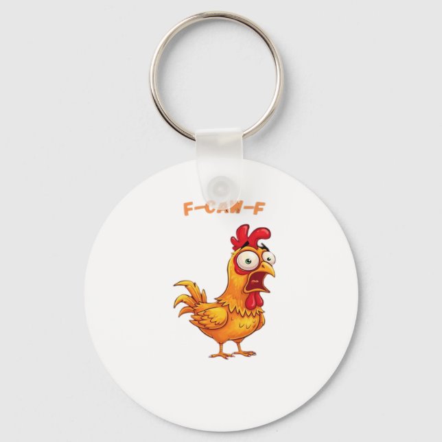 F-Caw-F Classic Funny Quote Keychain (Front)
