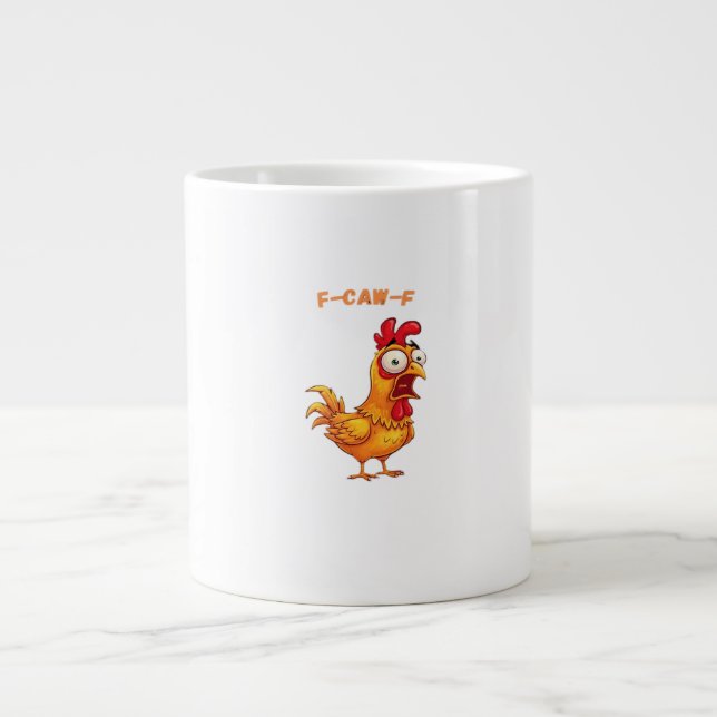 F-Caw-F Classic Funny Quote Large Coffee Mug (Front)