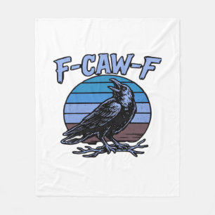 F-Caw-F Classic Funny Retro Fleece Blanket