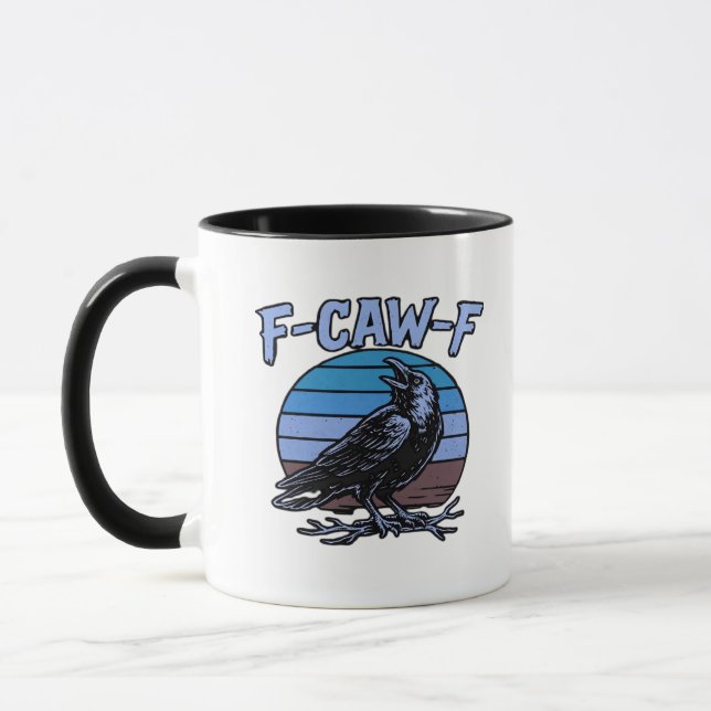F-Caw-F Classic Funny Retro Mug (Left)
