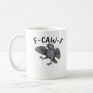 F-Caw-F Classic Minimal Clean Coffee Mug