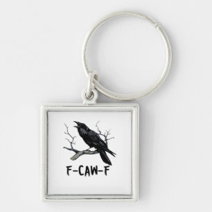 F-Caw-F Classic Minimal Clean Keychain