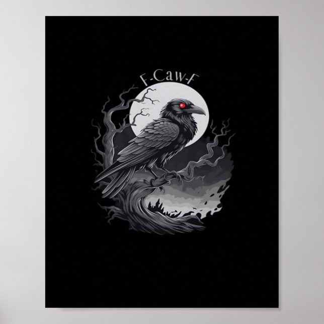 F-Caw-F Classic Minimal Clean Poster (Front)