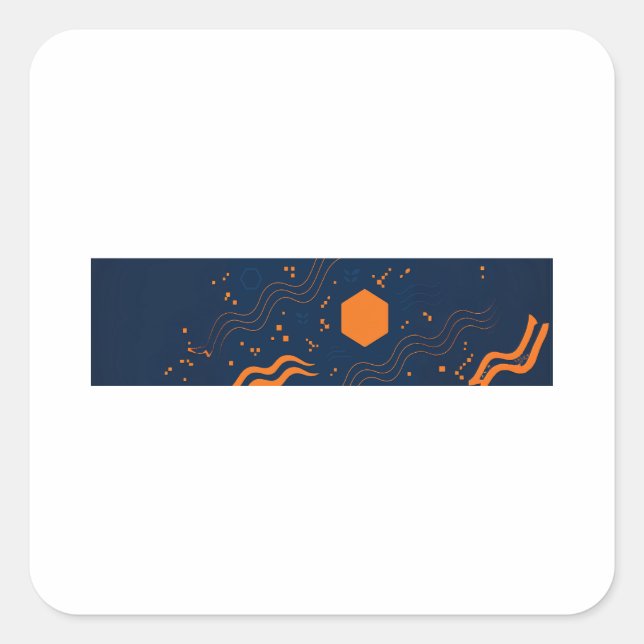 F-Caw-F Classic Minimal Clean Square Sticker (Front)