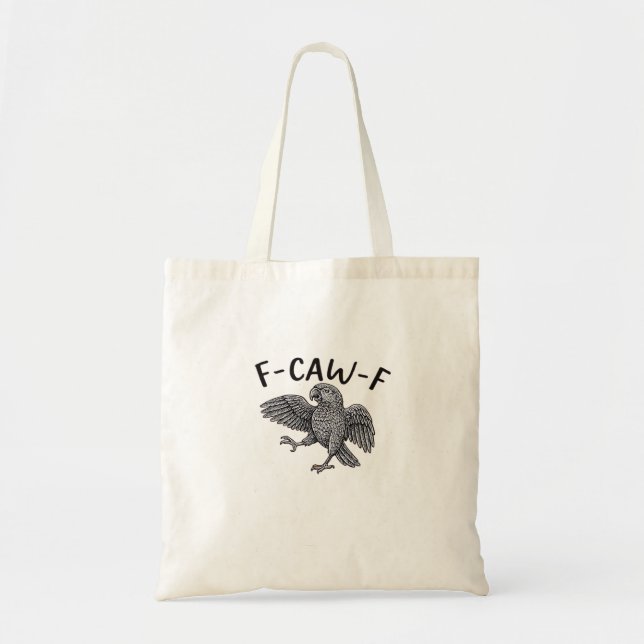 F-Caw-F Classic Minimal Clean Tote Bag (Front)