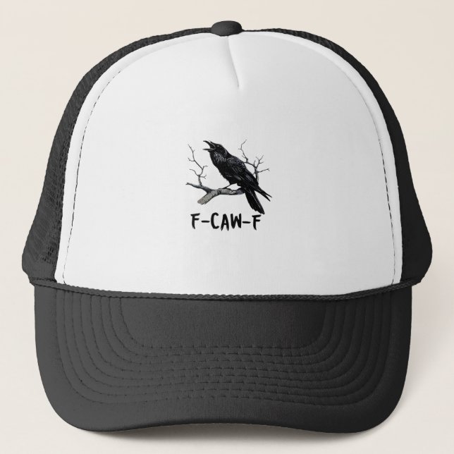F-Caw-F Classic Minimal Clean Trucker Hat (Front)
