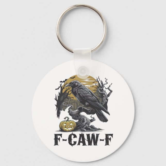 F-Caw-F Classic Minimal Design Keychain (Front)