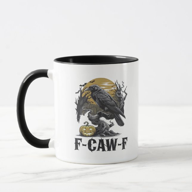 F-Caw-F Classic Minimal Design Mug (Left)
