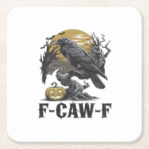 F-Caw-F Classic Minimal Design Square Paper Coaster