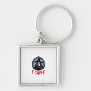 F-Caw-F Classic Retro Graphic Keychain