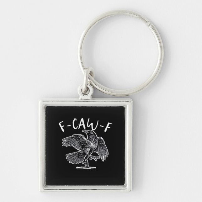 F-Caw-F Classic Retro Keychain (Front)